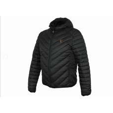 Fox Collection Quilted Jacket Black Orange
