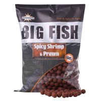 Бойлы тонущие Dynamite Baits BIG FISH Spicy Shrimp & Prawn Boilies 15 / 20 мм 1.8 кг