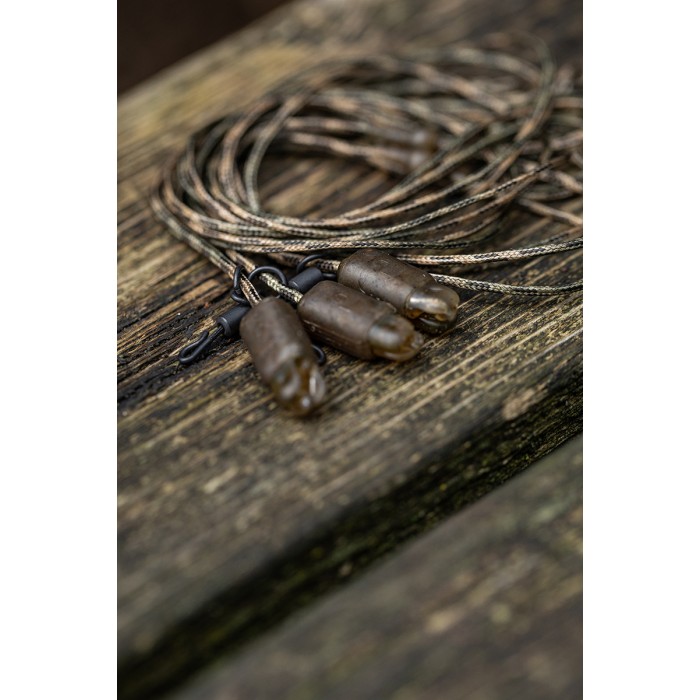 Fox Edges Heli-Clip Rigs Leadcore 75cm/50lb, Naturals (3шт.)