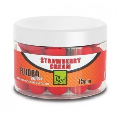 Бойлы плавающие Rod Hutchinson Strawberry Cream Fluor Pop Ups 15mm