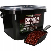 Starbaits Hot Demon Mixed Pellets 2kg Box + Spoon