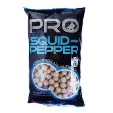 Бойлы тонущие Starbaits Probiotic Squid and Pepper Boilies 14 & 20 мм 2,5 кг
