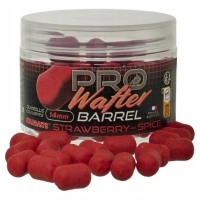 Бойлы нейтральной плавучести Starbaits Probiotic Strawberry Spice Wafter Barrel 14mm 50g