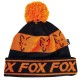 Fox Lined Bobble Hat Black/Orange