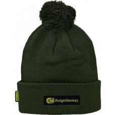 Ridge Monkey APEarel Bobble Beanie Hat Green